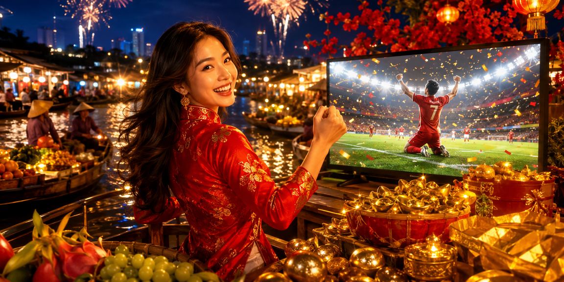 Không khí lễ hội Tết Mekong với xổ số và các chương trình voucher đặc biệt
